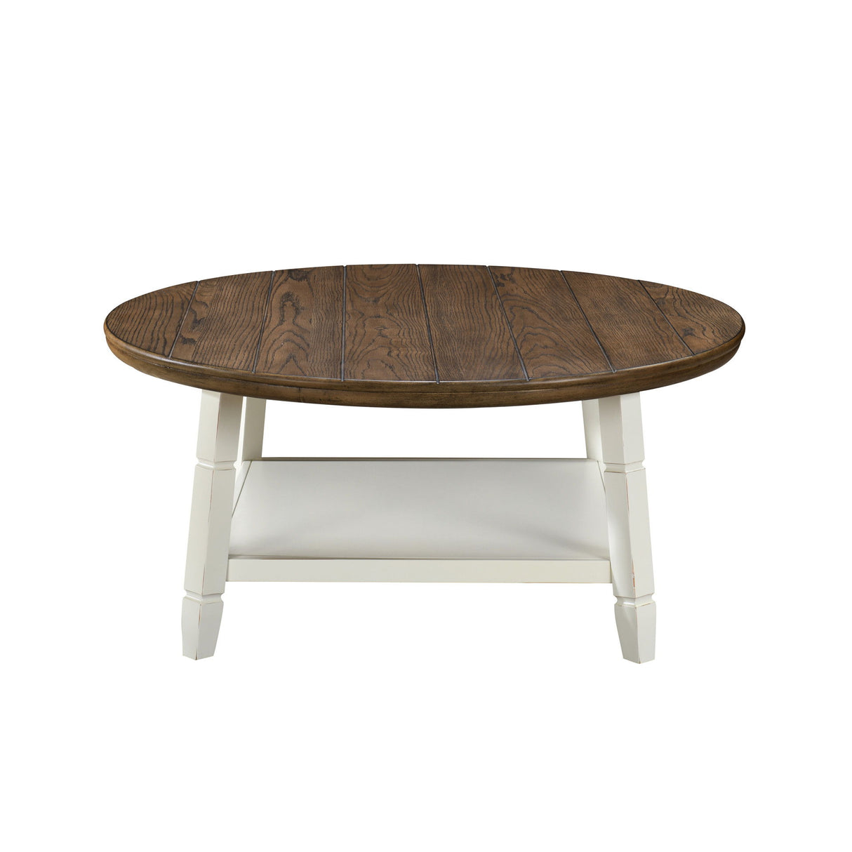 Flaherty - 3 Piece Occasional Set (1 Coffee & 2 End Tables) - Brown / White
