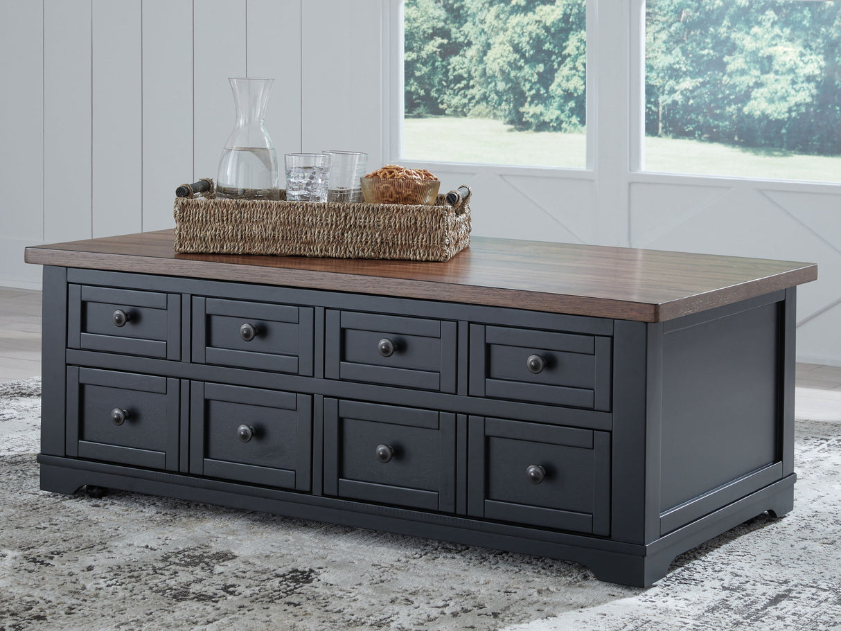 Wildenauer - Lift Top Cocktail Table - Brown / Black