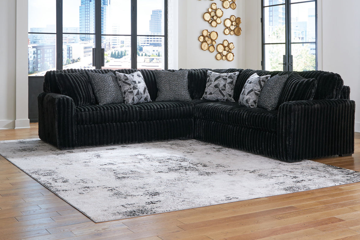 Midnight-Madness - 4 Piece Sectional Set