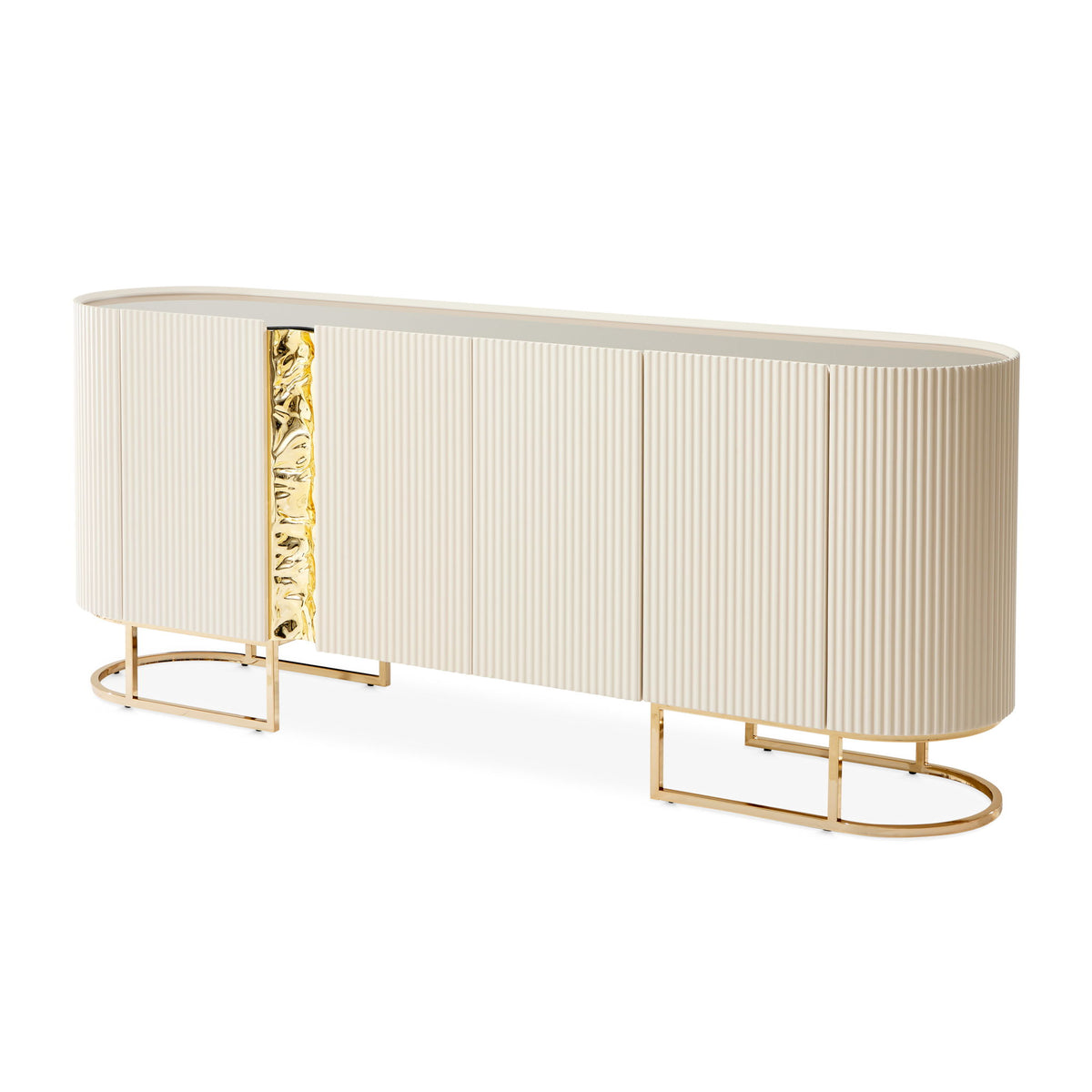 Lisbon - Console Table - Silken Matte Cream