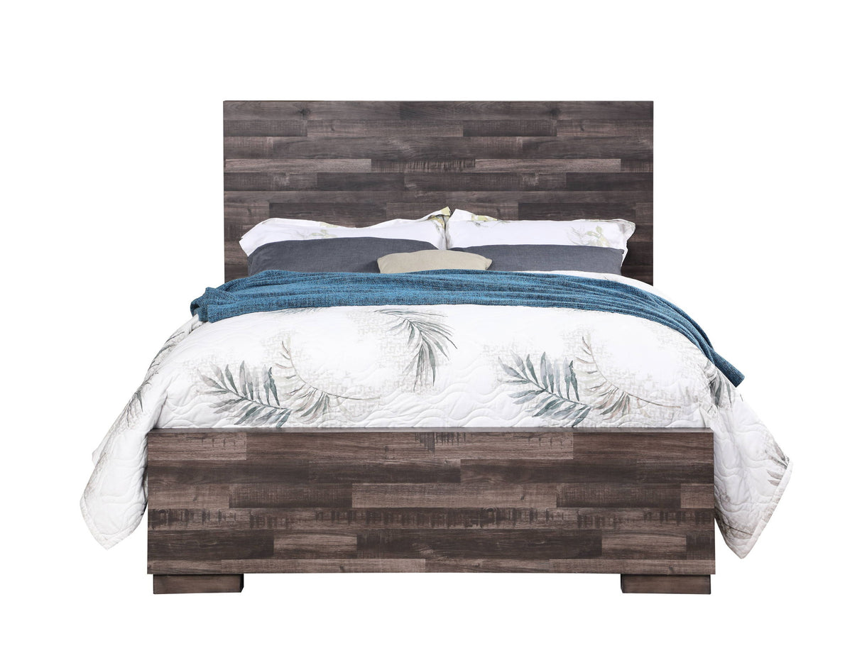 Juniper - Eastern King Bed - Dark Oak