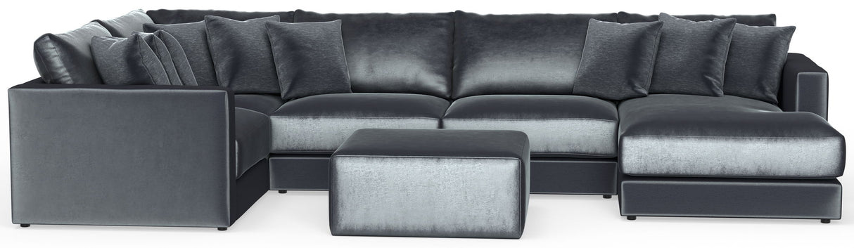 Remington - Modular Sofa And Cocktail Ottoman - Slate