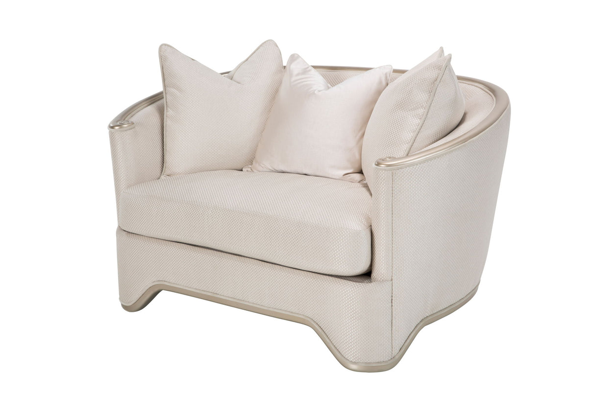 London Place - Chair And A Half - Champagne