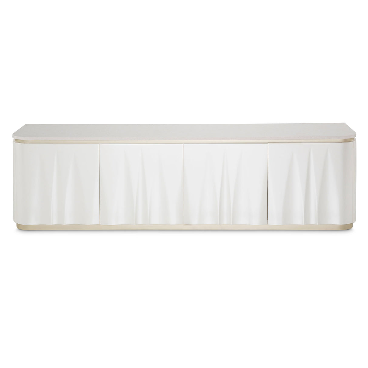 London Place - Media Cabinet - Creamy Pearl