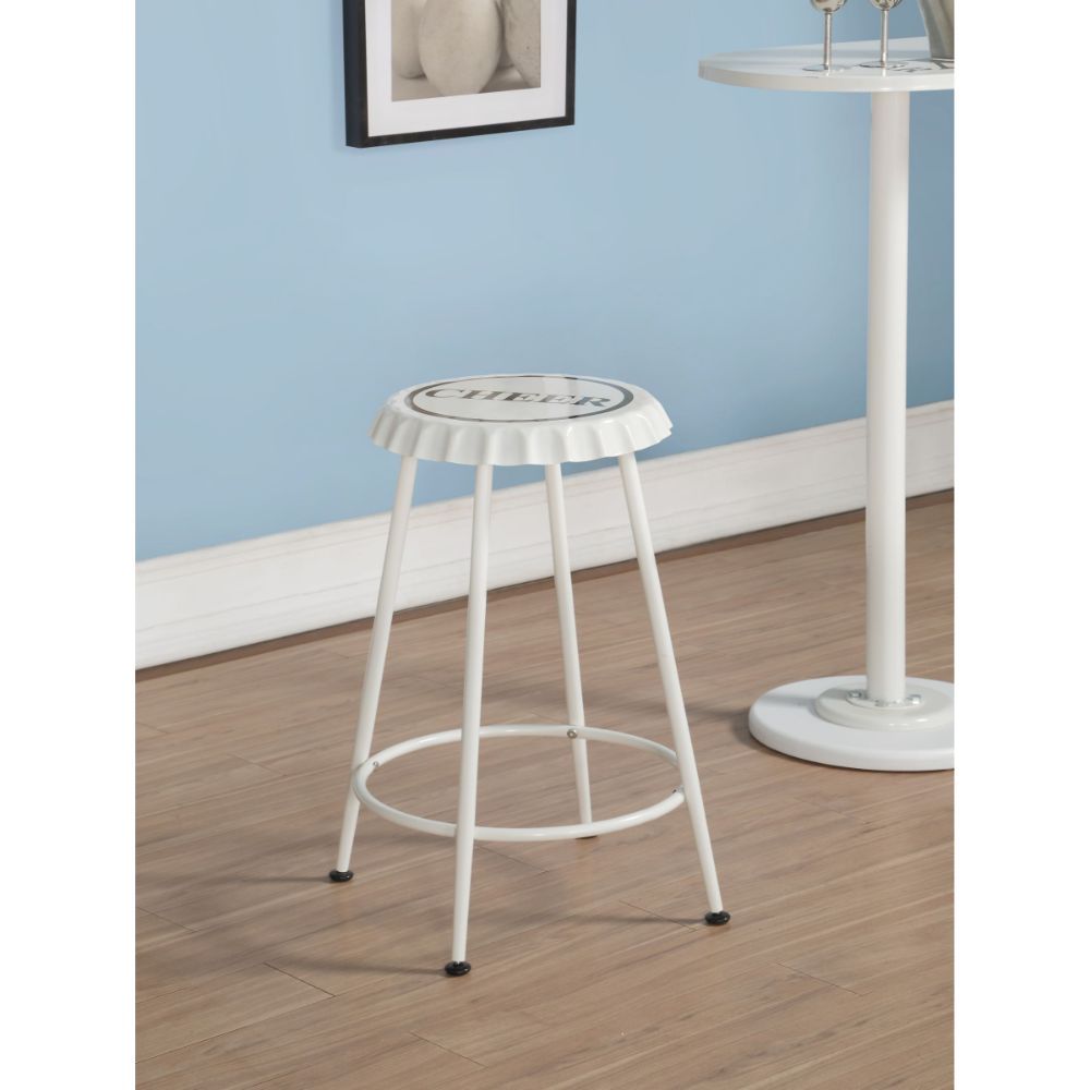 Mant - Stool (Set of 2) - White