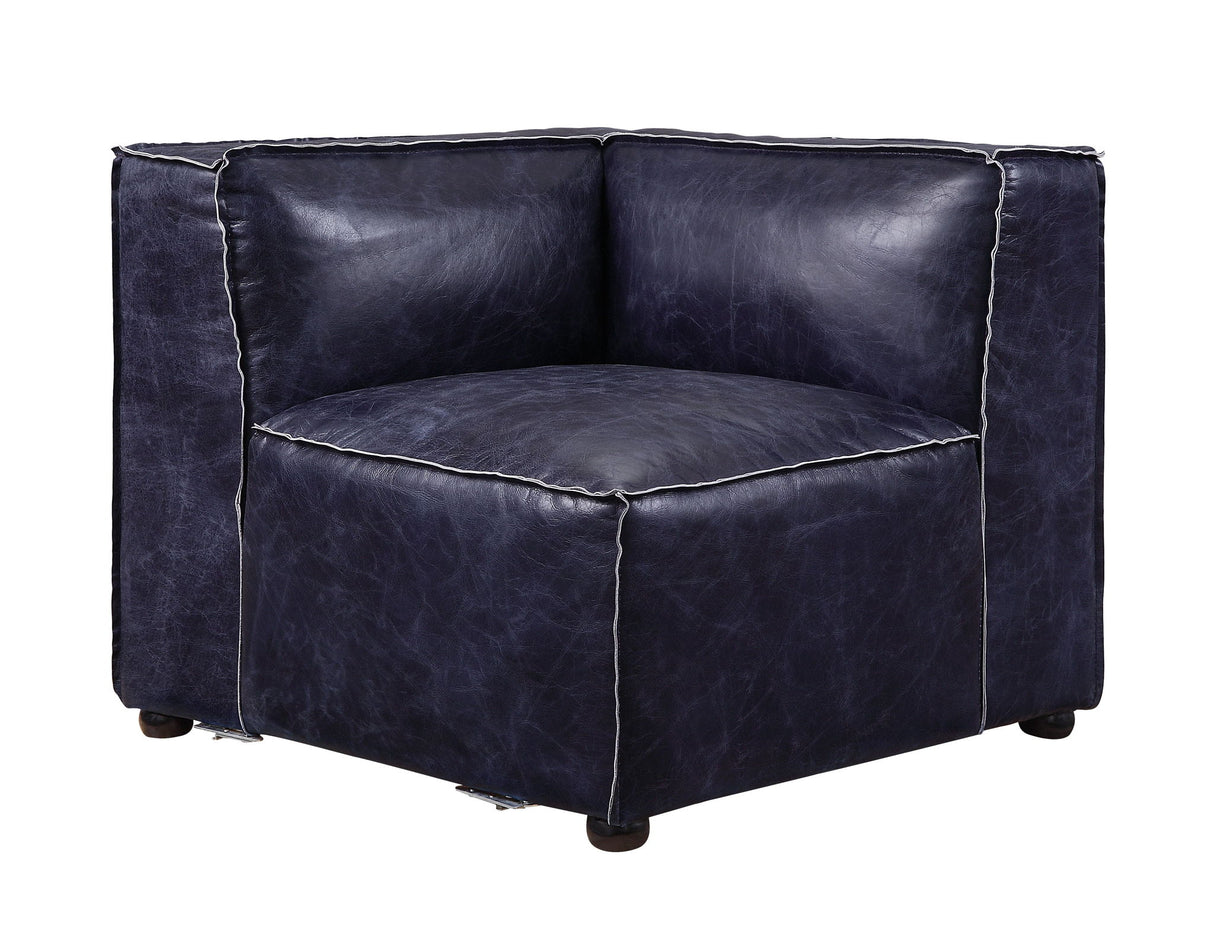 Birdie - Modular Wedge - Vintage Blue Top Grain Leather
