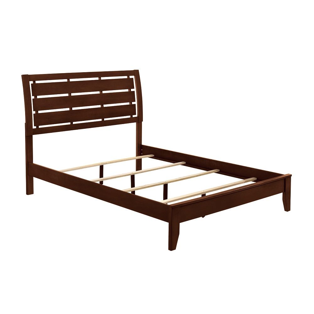 Ilana - Eastern King Bed - Brown Cherry