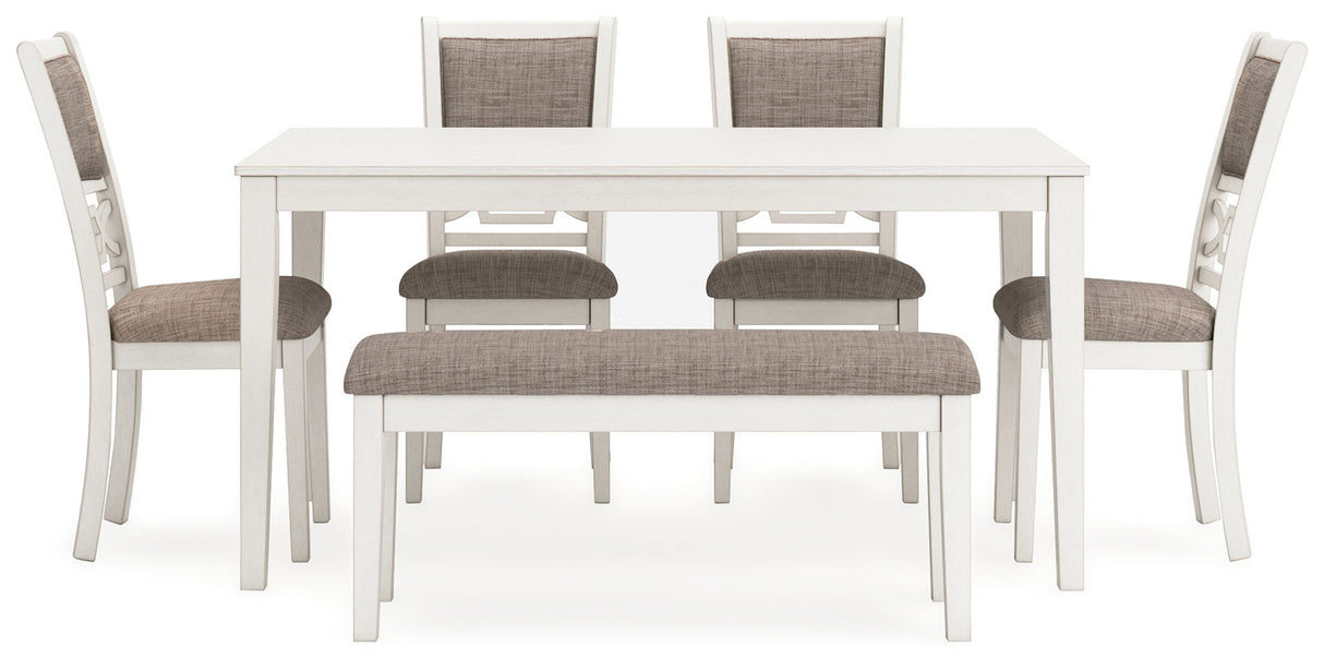 Erinberg - Dining Room Table Set (Set of 6) - Antique White