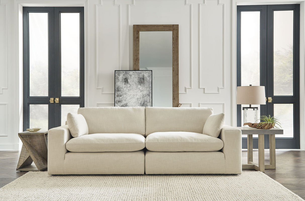 Elyza - Loveseat 2 Pc Sectional - Linen