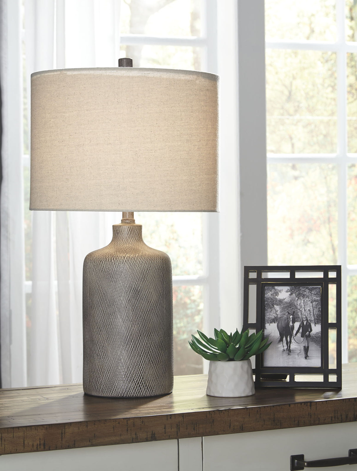 Linus - Ceramic Table Lamp - Antique Black