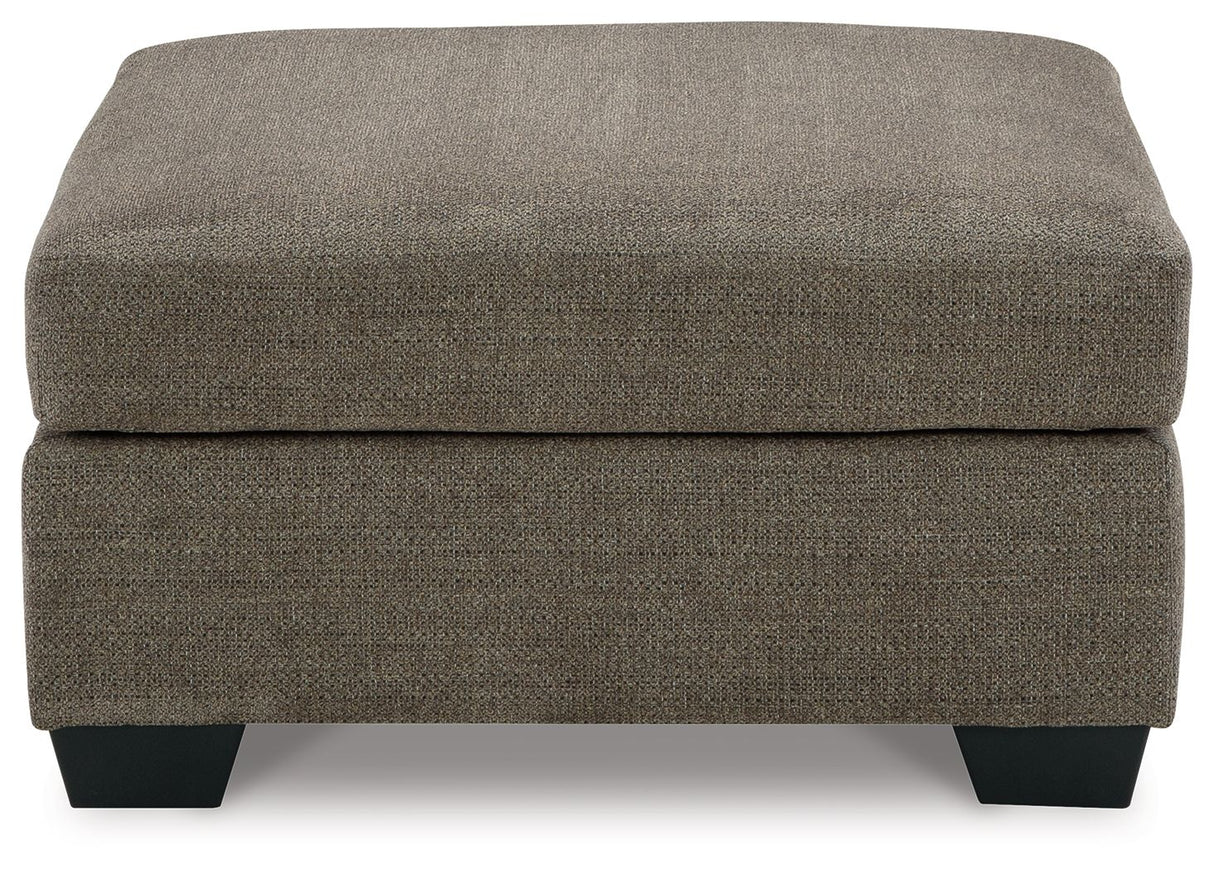 Mahoney - Oversized Accent Ottoman - Chocolate