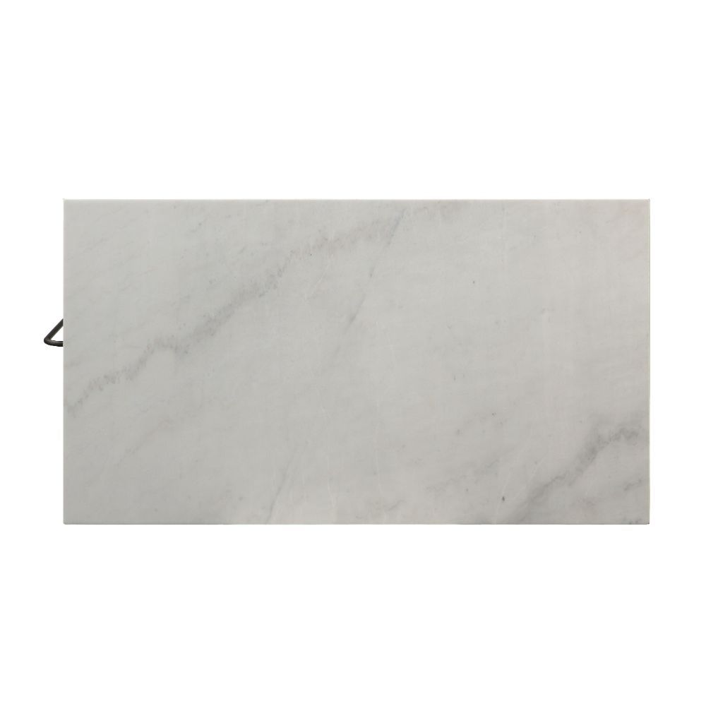 Lanzo - Kitchen Island - Marble Top & Gunmetal