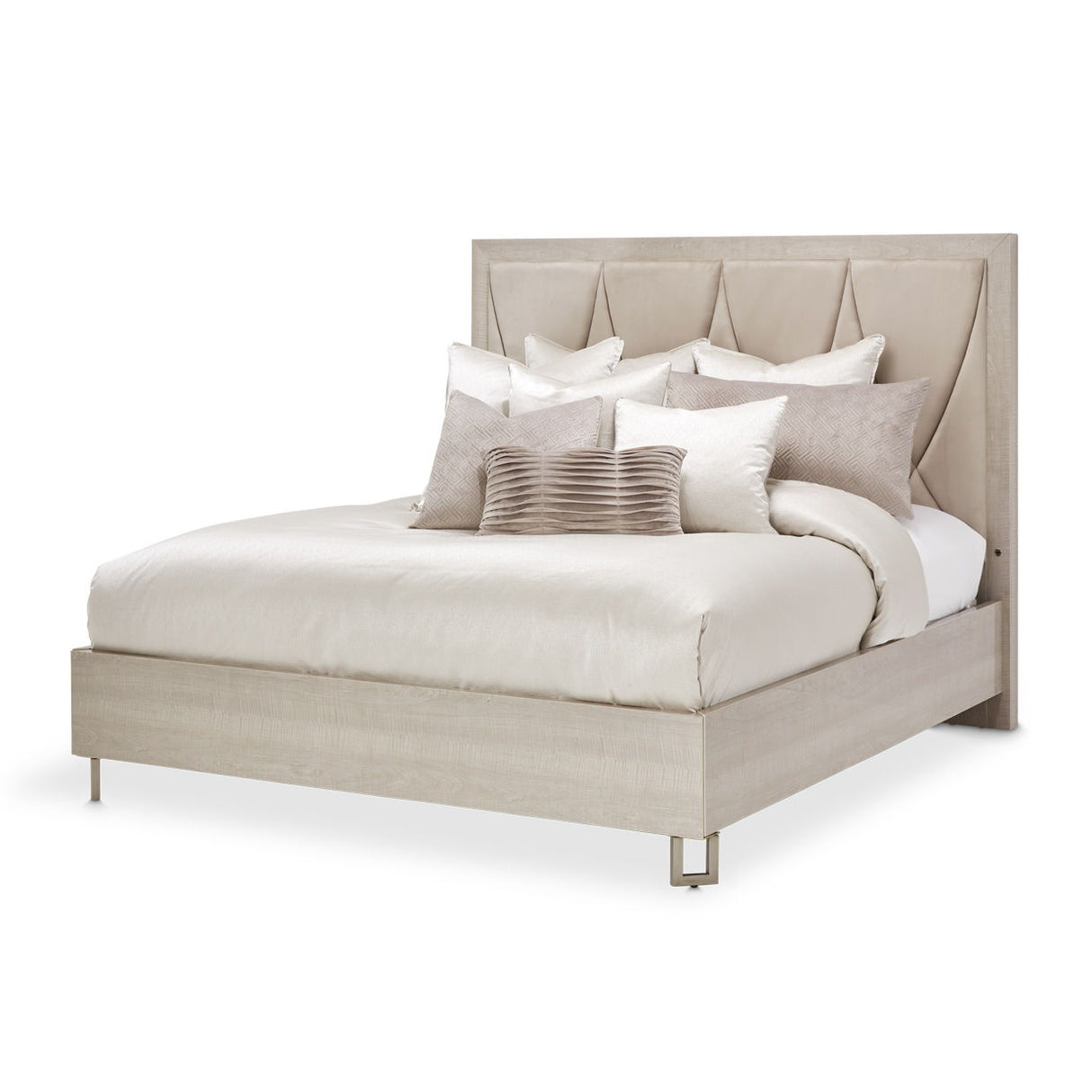Marin - Panel Bed With Upholstery Frame