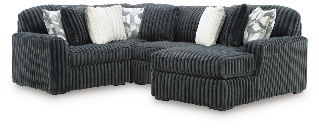 Midnight-Madness - 4 Piece Sectional