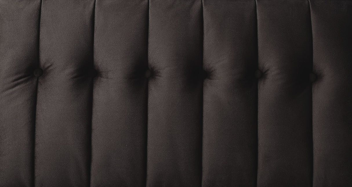 Qinven - Adjustable Sofa - Dark Brown Velvet