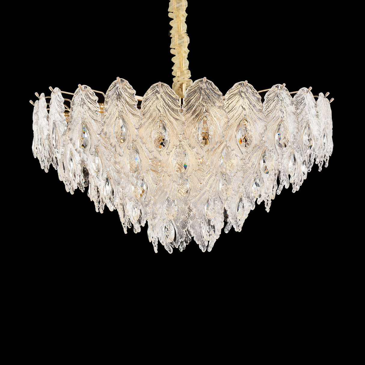 Michael Amini Lighting - Orlisse 18-Light Acrylic Chandelier - Gold