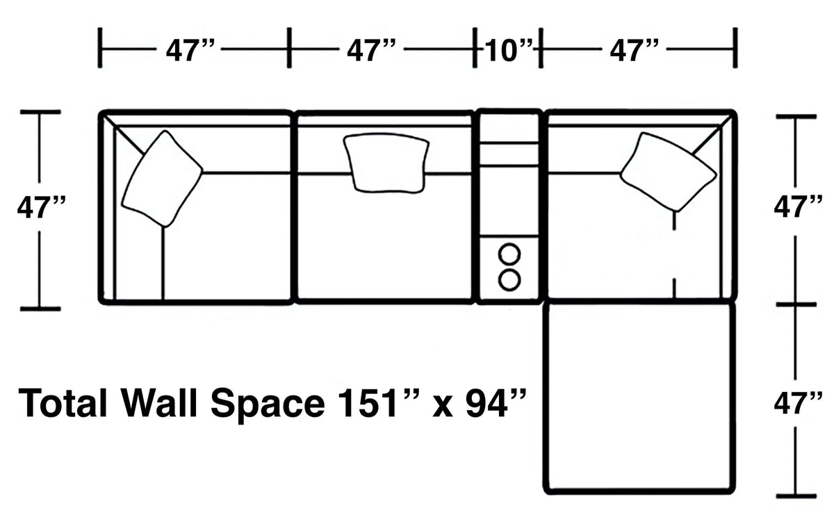 Posh - Modular Sectional And Ottoman