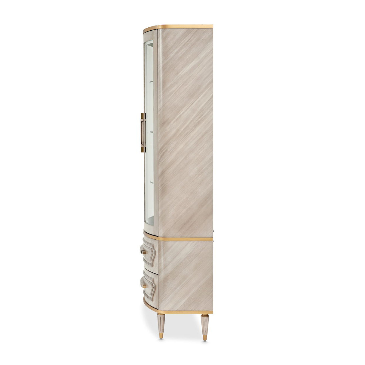 St. Charles - Display Cabinet - Dove Gray