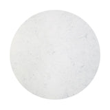 Jaramillo - Round Dining Table With Engineered Marble Top - Engineered Marble Top & Black