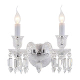 Michael Amini Lighting - Treviso 2-Light Traditional Crystal Wall Sconce - Clear