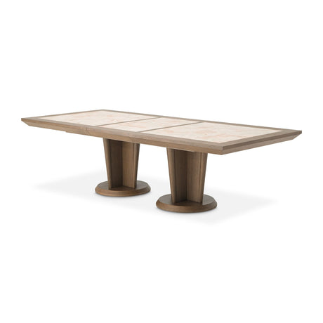 Portrait - Wide Rectangular Dining Table - Sienna Brown