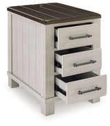 Darborn - Chair Side End Table - Gray / Brown