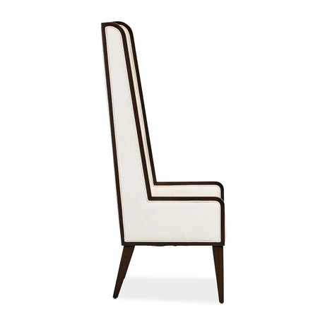 Belmont Place - Desk Chair - White / Dark Brown