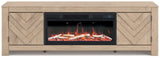 Cayboni - LG TV Stand With Fireplace Option