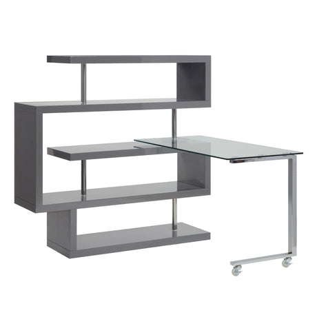 Buck II - Writing Desk With Bookshelf