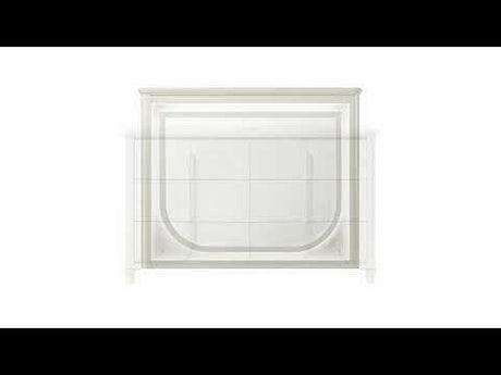 Laveda - Bench - Light Gray Boucle & Pearl White
