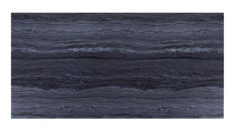Nasir - Dining Table - Gray Printed Faux Marble Top & Mirrored Silver