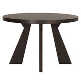 Chestnut Ridge - 5 Piece Dining Room Set (Round 47" Table & 4 Chairs) - Brown / Beige
