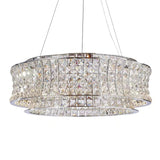 Michael Amini Lighting - Galaxy 24" Round LED Crystal Chandelier - Chrome
