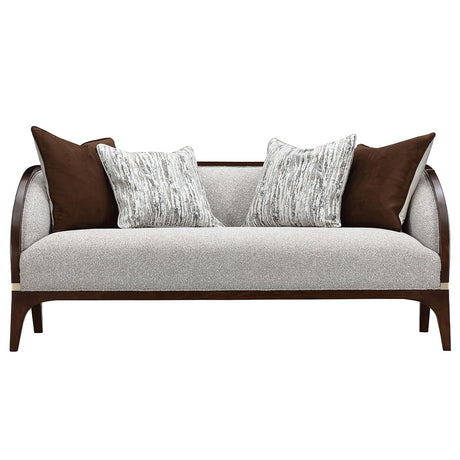 Houston - Loveseat - Pebble / Walnut