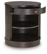 Leighmour - Accent Table - Dark Brown