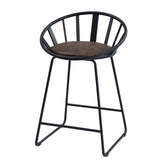 Zudora - Counter Height Chair (Set of 2) - Synthetic Leather & Black