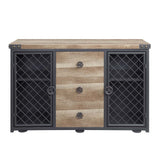 Edina - Server - Oak & Sandy Black