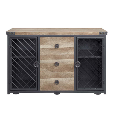 Edina - Server - Oak & Sandy Black