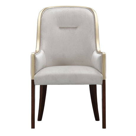 Houston - Dining Arm Chair - Porcini / Walnut