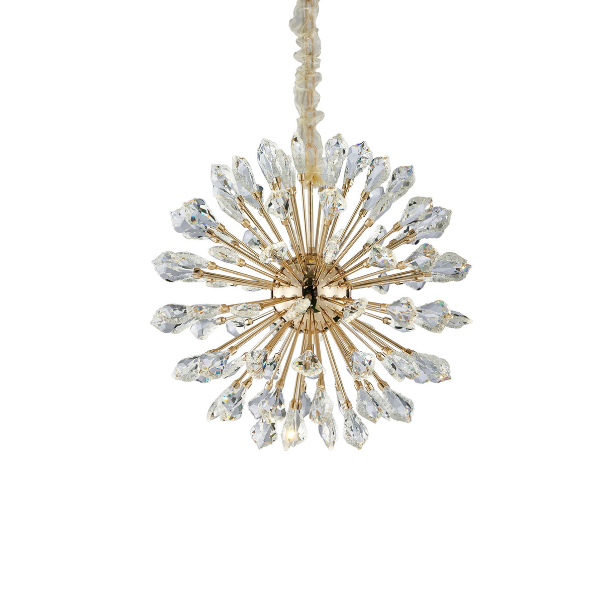 Michael Amini Lighting - Solara 24" Round Crystal LED Chandelier - Gold