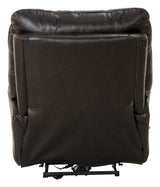 Naples - Power Lay Flat Recliner With Extended Ottoman - Chocolate