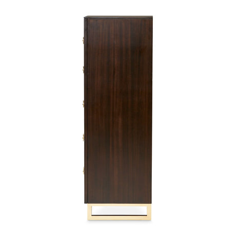 Belmont Place - 5-Drawer Chest - White / Dark Brown