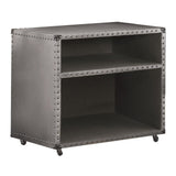 Brancaster - Nightstand With USB - Aluminum
