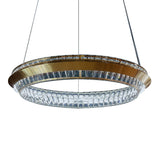 Michael Amini Lighting - Base Camp Round 31" Crystal LED Chandelier - Gold