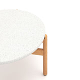 Solstice - Outdoor Coffee Table With Terrazo Top - White