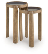 Jossor - Accent Table Set (Set of 2) - Light Brown