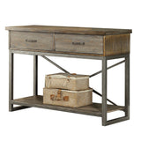 Lazarus - Server - Weathered Oak & Antique Silver
