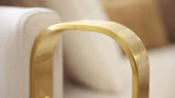HD-3156 - Sofa - White / Gold