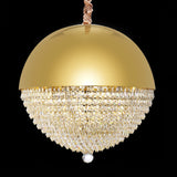 Michael Amini Lighting - Eclipse LED Crystal And Metal Chandelier - Gold