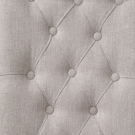 Yabeina - Side Chair (Set of 2) - Beige Linen & Gray